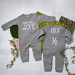 Load image into Gallery viewer, Halfway to One Birthday Long Sleeved Personalized Romper