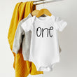 Load image into Gallery viewer, Minimalistic One Personalized 1st Birthday Outfit