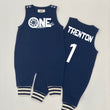 Load image into Gallery viewer, "One" Racecar First Birthday Romper with Striped Cuff