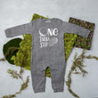 Load image into Gallery viewer, One Small Step Space Themed Long Sleeved Personalized Romper