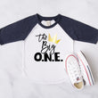 Load image into Gallery viewer, "The Big One Crown" Crown Personalized 1st Birthday Raglan