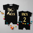 Load image into Gallery viewer, Shorts "Two The Moon" Slim Fit Birthday Romper