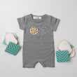 Load image into Gallery viewer, Shorts "One" Cookie Themed Slim Fit 1st Birthday Romper