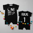Load image into Gallery viewer, Shorts "One Small Step" Slim Fit 1st Birthday Romper