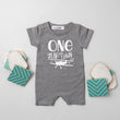 Load image into Gallery viewer, Shorts "One Year Has Flown By" Slim Fit 1st Birthday Romper