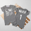 Load image into Gallery viewer, Shorts "One Small Step" Slim Fit 1st Birthday Romper