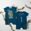 Load image into Gallery viewer, Shorts "Wild One" Gold Design Slim Fit 1st Birthday Romper