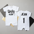 Load image into Gallery viewer, Shorts "Rookie of the Year" Baseball Slim Fit 1st Birthday Romper