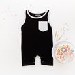Load image into Gallery viewer, TroubleBoy® Black Shorts Romper