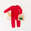 Load image into Gallery viewer, TroubleBoy® Red Long Sleeve Blank Romper