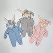 Load image into Gallery viewer, Green Personalized Embroidered Easter Romper with Bunny Ears