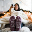 Load image into Gallery viewer, "If You Can Read This...I'm Watching Christmas Movies" Novelty Gift Socks