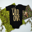 Load image into Gallery viewer, "Wild One" First Birthday Bodysuit/T-Shirt with Gold Writing