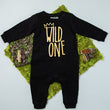 Load image into Gallery viewer, Long Sleeve Wild One First Birthday Romper with Gold Design
