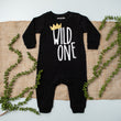 Load image into Gallery viewer, Long Sleeve Wild One First Birthday Romper