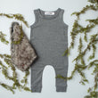 Load image into Gallery viewer, TroubleBoy® Gray Slim Fit Sleeveless Blank Romper