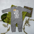 Load image into Gallery viewer, Long Sleeve Wild One First Birthday Romper