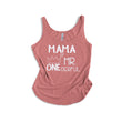 Load image into Gallery viewer, Cut Out Design Mama of Mr. Onederful Woman's Tank Top