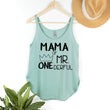 Load image into Gallery viewer, Cut Out Design Mama of Mr. Onederful Woman's Tank Top