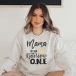 Load image into Gallery viewer, "Mama, Dad of the Notorious One"  Hip Hop Themed Custom Parent Sweatshirt