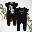 Load image into Gallery viewer, "Wild One" Slim Fit First Birthday Romper