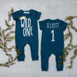 Load image into Gallery viewer, "Wild One" Slim Fit First Birthday Romper