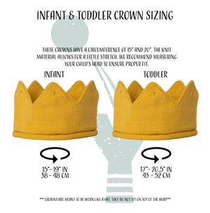 Print One First Birthday Gray Crown with White Writing
