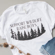 Load image into Gallery viewer, "Support Wildlife, Raise Boys" Boy Mom T-Shirt