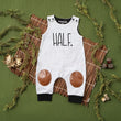 Load image into Gallery viewer, "Half" 1/2 Birthday Romper with Knee Patches