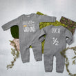 Load image into Gallery viewer, "Halfway to Becoming Wild One" 1/2 Birthday Long Sleeve Romper