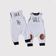Load image into Gallery viewer, "Half" 1/2 Birthday Romper with Knee Patches