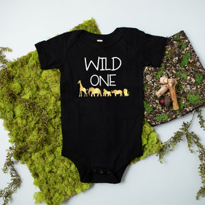 "Wild One" Jungle Themed 1st Birthday T-shirt/Bodysuit