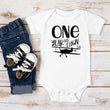 Load image into Gallery viewer, "One Year Has Flown By" Airplane Personalized 1st Birthday T-shirt/Bodysuit