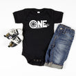 Load image into Gallery viewer, "One" Racecar Themed First Birthday T-shirt/Bodysuit
