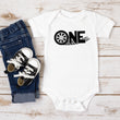 Load image into Gallery viewer, "One" Racecar Themed First Birthday T-shirt/Bodysuit