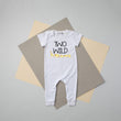 Load image into Gallery viewer, Black "Two WIld" Jungle Slim Fit Second Birthday Romper
