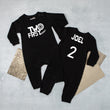 Load image into Gallery viewer, "Two Fast" Racecar Themed Long Sleeve Romper