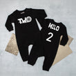 Load image into Gallery viewer, "Two" Racecar Themed Long Sleeve Romper