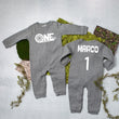 Load image into Gallery viewer, "One" Racecar Themed 1st Birthday Long Sleeve Romper