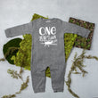 Load image into Gallery viewer, "One Year Has Flown By" Airplane 1st Birthday Long Sleeve Romper