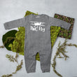 Load image into Gallery viewer, "Two Fly" Airplane Themed Long Sleeve Romper