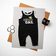 Load image into Gallery viewer, "Notorious One" Hip Hop Themed 1st Birthday Ringed Romper