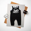 Load image into Gallery viewer, "Two Fast" Racecar Themed Ringed Romper
