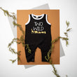 Load image into Gallery viewer, "Two Wild" Jungle Themed Ringed Romper
