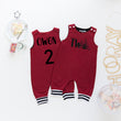 Load image into Gallery viewer, Gray "Two" Airplane Themed Birthday Romper with Striped Cuff
