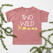 Load image into Gallery viewer, "Two Wild" Jungle Themed Second Birthday T-shirt/Bodysuit