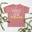 Load image into Gallery viewer, "Wild One" Jungle Themed 1st Birthday T-shirt/Bodysuit