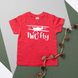 Load image into Gallery viewer, "Two Fly" Airplane Themed 2nd Birthday Personalized T-shirt/Bodysuit