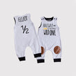 Load image into Gallery viewer, "Halfway to Becoming Wild One" 1/2 Birthday Romper with Knee Patches