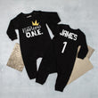 Load image into Gallery viewer, "Notorious One" Hip Hop 1st Birthday Personalized Long Sleeve Romper